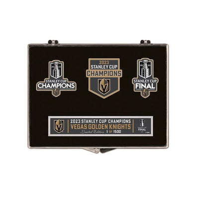 2023 Stanley Cup Champions Vegas Golden Knights Pin Set, 3 Piece