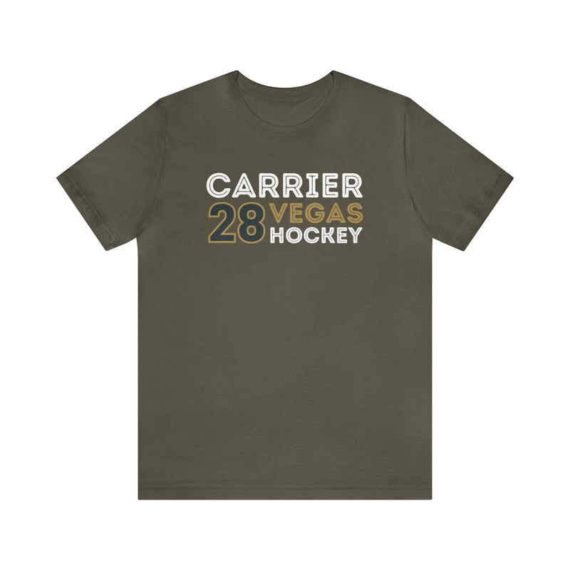 T-Shirt William Carrier T-Shirt 28 Vegas Hockey Grafitti Wall Design Unisex
