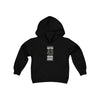 Kids clothes Cotter 43 Vegas Hockey Steel Gray Vertical Design Youth Hooded Sweatshirt
