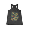 Tank Top "Day F*cking One" William Karlsson Vegas Golden Knights Women's Flowy Racerback Tank Top (Front Design Only)