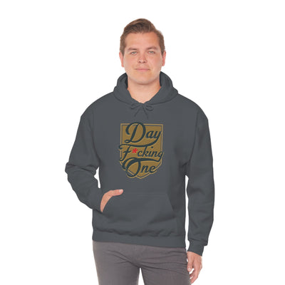 Hoodie "Day F*cking One" Vegas Golden Knights Fan Gold Design Unisex Hoodie (Front Design Only)