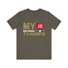 T-Shirt My Heart Belongs To Hanifin Unisex Jersey Tee