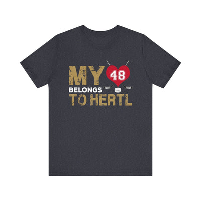 T-Shirt My Heart Belongs to Hertl Unisex Jersey Short Sleeve Tee