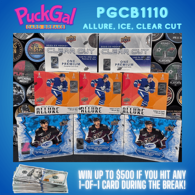 Puck Gal Card Breaks #1110: Allure, Ice & Clear Cut Randomizer