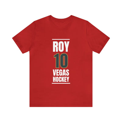 T-Shirt Roy 10 Vegas Hockey Steel Gray Vertical Design Unisex T-Shirt