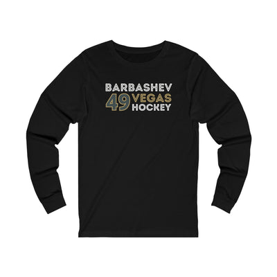 Long-sleeve Ivan Barbashev Shirt 49 Vegas Hockey Grafitti Wall Design Unisex Jersey Long Sleeve