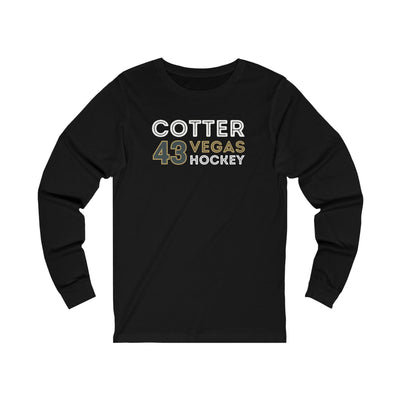 Long-sleeve Paul Cotter Shirt 43 Vegas Hockey Grafitti Wall Design Unisex Jersey Long Sleeve