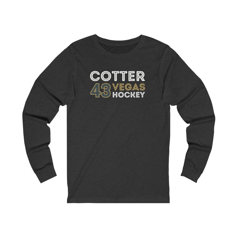 Long-sleeve Paul Cotter Shirt 43 Vegas Hockey Grafitti Wall Design Unisex Jersey Long Sleeve