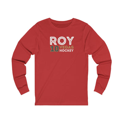 Long-sleeve Nicolas Roy Shirt 10 Vegas Hockey Grafitti Wall Design Unisex Jersey Long Sleeve