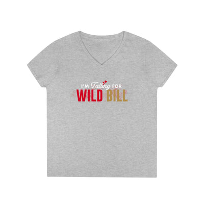 V-neck "I'm Falling For Wild Bill" William Karlsson Ladies' V-Neck T-Shirt