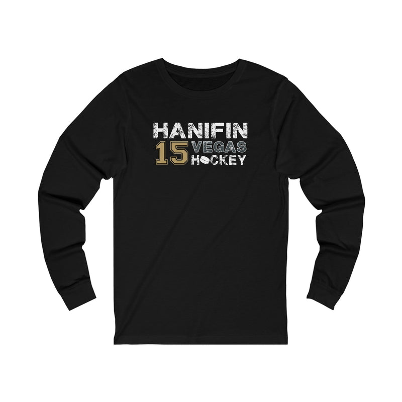 Long-sleeve Noah Hanifin Shirt 15 Vegas Hockey Unisex Jersey Long Sleeve