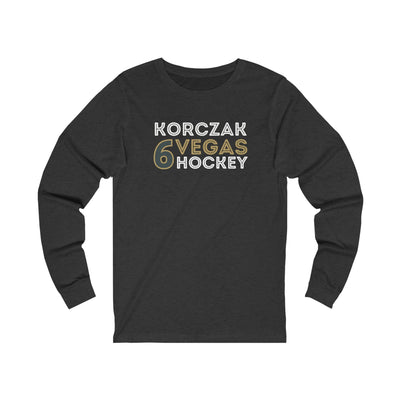Long-sleeve Kaedan Korczak Shirt 6 Vegas Hockey Grafitti Wall Design Unisex Jersey Long Sleeve