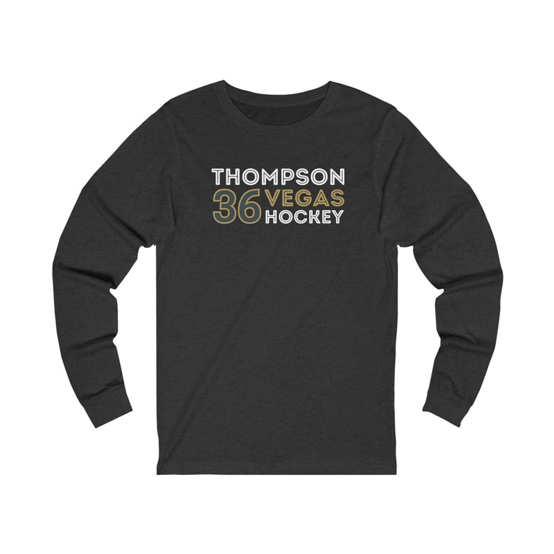 Long-sleeve Logan Thompson Shirt 36 Vegas Hockey Grafitti Wall Design Unisex Jersey