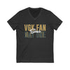 V-neck :VGK Fan Since Day One" Vegas Golden Knights Unisex V-Neck T-Shirt
