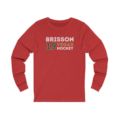 Long-sleeve Brendan Brisson Shirt 19 Vegas Hockey Grafitti Wall Design Unisex Jersey Long Sleeve