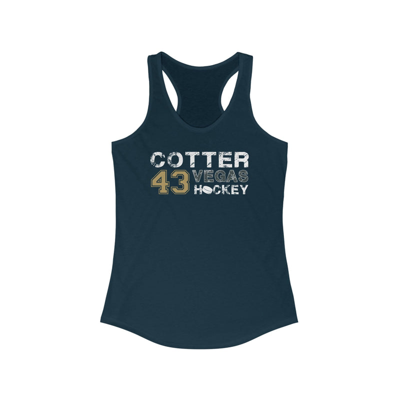Tank Top Cotter 43 Vegas Hockey Women's Ideal Racerback Tank Top