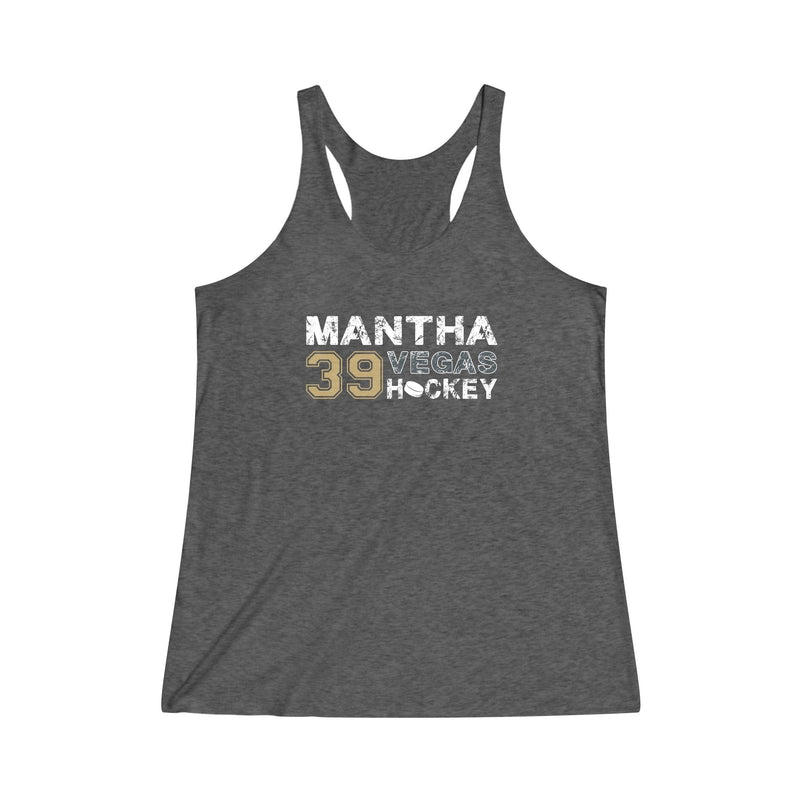 Tank Top Anthony Mantha Tank Top 39 Vegas Hockey Women's Tri-Blend Racerback
