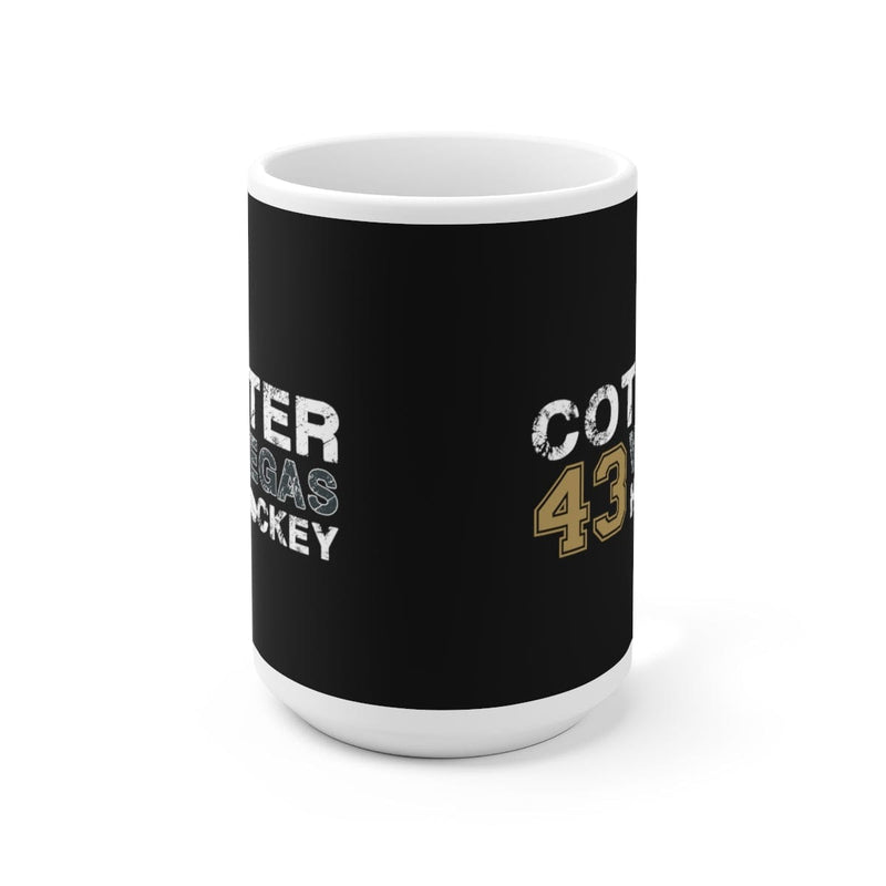 Mug Cotter 43 Vegas Hockey Ceramic Coffee Mug In Black, 15oz