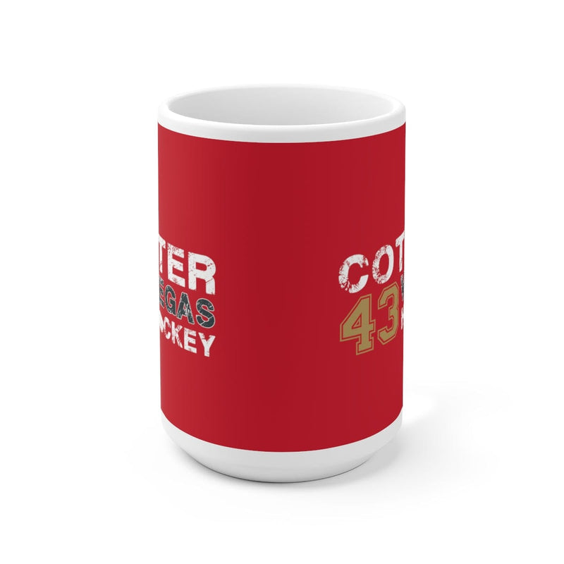 Mug Cotter 43 Vegas Hockey Ceramic Coffee Mug In Red, 15oz
