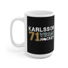 Mug Karlsson 71 Vegas Hockey Ceramic Coffee Mug In Black, 15oz