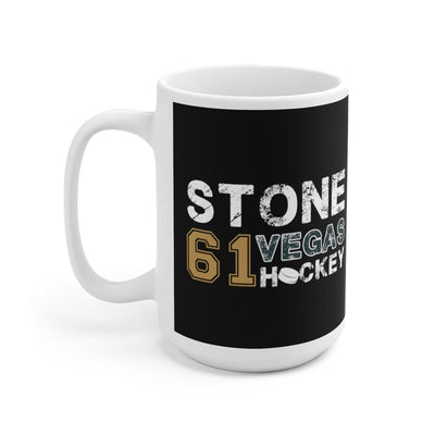 Mug Stone 61 Vegas Hockey Ceramic Coffee Mug In Black, 15oz
