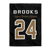 All Over Prints Brooks 24 Vegas Golden Knights Velveteen Plush Blanket