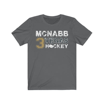 T-Shirt Asphalt / S McNabb 3 Vegas Hockey Unisex Jersey Tee