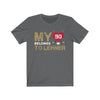 T-Shirt Asphalt / S My Heart Belongs To Lehner Unisex Jersey Tee