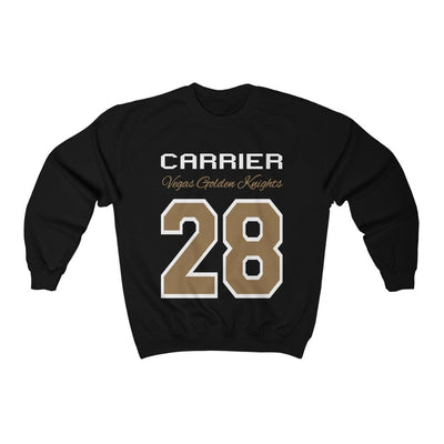 Sweatshirt Black / L Carrier 28 Vegas Golden Knights Unisex Crewneck Sweatshirt