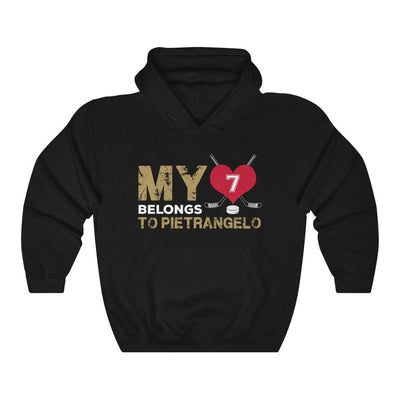 Hoodie Black / L My Heart Belongs To Pietrangelo Unisex Hooded Sweatshirt
