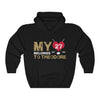 Hoodie Black / L My Heart Belongs To Theodore Unisex Hooded Sweatshirt