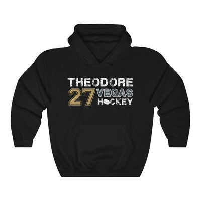 Hoodie Black / L Theodore 27 Vegas Hockey Unisex Hooded Sweatshirt
