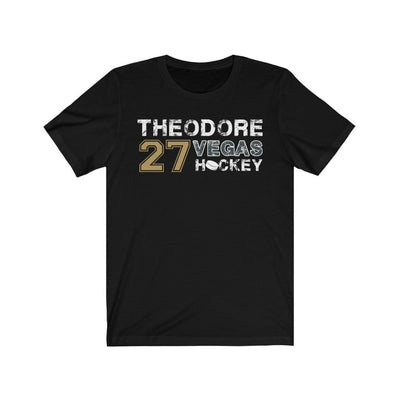 T-Shirt Black / L Theodore 27 Vegas Hockey Unisex Jersey Tee
