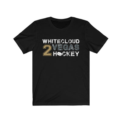 T-Shirt Black / L Whitecloud 2 Vegas Hockey Unisex Jersey Tee