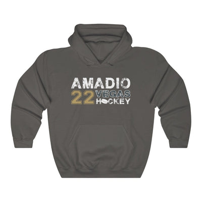 Hoodie Charcoal / S Amadio 22 Vegas Hockey Unisex Hooded Sweatshirt