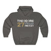 Hoodie Charcoal / S Theodore 27 Vegas Hockey Unisex Hooded Sweatshirt