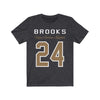 T-Shirt Dark Grey Heather / S Brooks 24 Unisex Jersey Tee