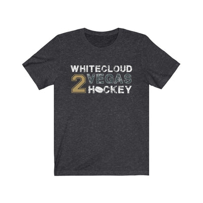 T-Shirt Dark Grey Heather / S Whitecloud 2 Vegas Hockey Unisex Jersey Tee