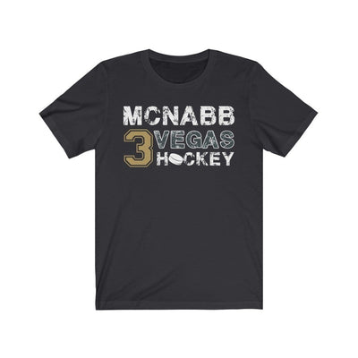 T-Shirt Dark Grey / S McNabb 3 Vegas Hockey Unisex Jersey Tee