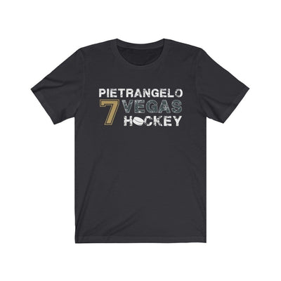 T-Shirt Dark Grey / S Pietrangelo 7 Vegas Hockey Unisex Jersey Tee