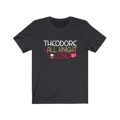 T-Shirt Dark Grey / S Theodore All Knight Long Unisex Jersey Tee
