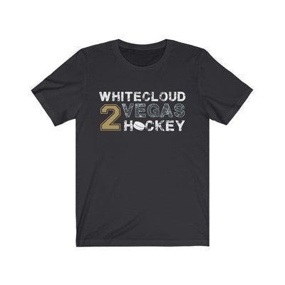 T-Shirt Dark Grey / S Whitecloud 2 Vegas Hockey Unisex Jersey Tee