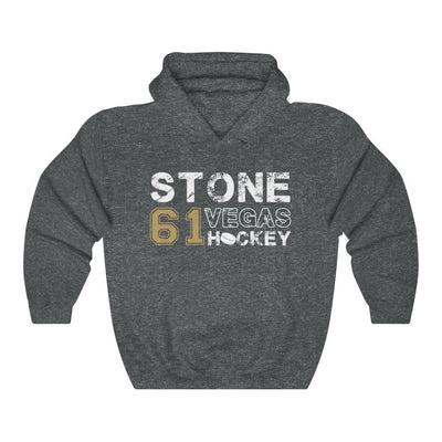 Hoodie Dark Heather / S Stone 61 Vegas Hockey Unisex Hooded Sweatshirt