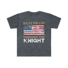 T-Shirt Heather Navy / S Gave Proof Through The Knight Unisex Softstyle T-Shirt