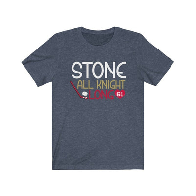 T-Shirt Heather Navy / S Stone All Knight Long Unisex Jersey Tee