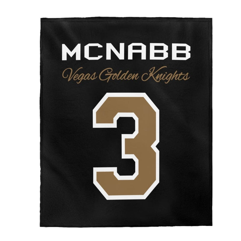 All Over Prints McNabb 3 Vegas Golden Knights Velveteen Plush Blanket