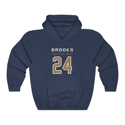 Hoodie Navy / S Brooks 24 Vegas Golden Knights Unisex Hooded Sweatshirt