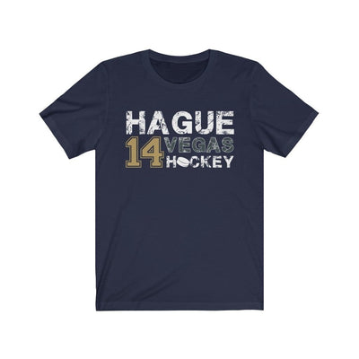 T-Shirt Navy / S Hague 14 Vegas Hockey Unisex Jersey Tee