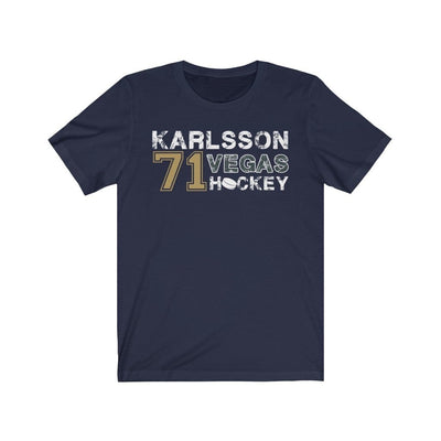 T-Shirt Navy / S Karlsson 71 Vegas Hockey Unisex Jersey Tee