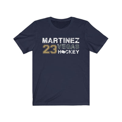 T-Shirt Navy / S Martinez 23 Vegas Hockey Unisex Jersey Tee